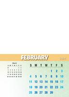 Wall Calendar A4 Portrait (13 Pages) Design 1