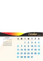 Wall Calendar A4 Portrait (12 Pages) Design 2