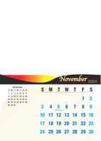 Wall Calendar A4 Portrait (12 Pages) Design 2