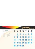 Wall Calendar A4 Portrait (12 Pages) Design 2