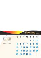 Wall Calendar A4 Portrait (12 Pages) Design 2