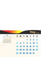 Wall Calendar A4 Portrait (12 Pages) Design 2