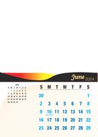 Wall Calendar A4 Portrait (12 Pages) Design 2