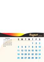 Wall Calendar A4 Portrait (12 Pages) Design 2