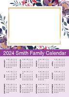Wall Calendar A4 Portrait (Single Page) Design 4