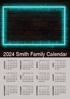 Wall Calendar A4 Portrait (Single Page) Design 10